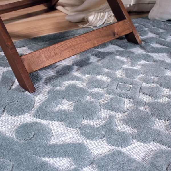 Orian Boucle Lansing Harbor Blue Area Rug - Image 3