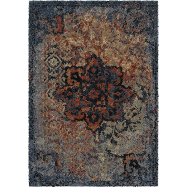 Orian Wild Weave Distressed Kirman Sunshine Area Rug