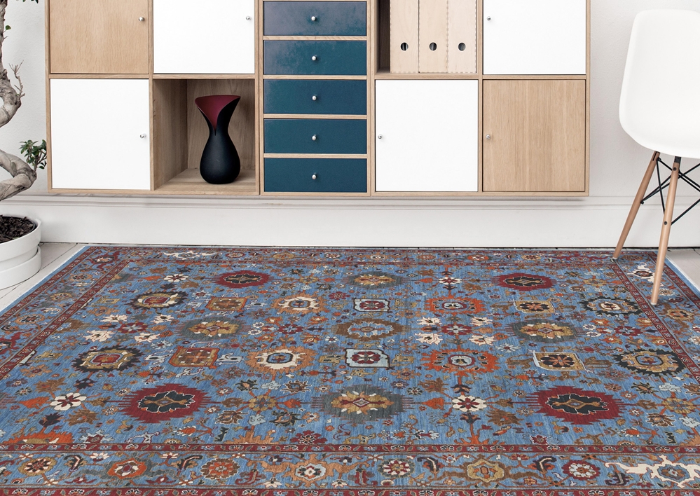 Amer Antiquity ANQ-14 Blue Area Rug