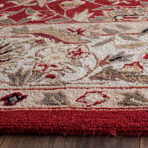 Safavieh Chelsea HK78B Burgundy Area Rug - Image 2