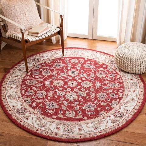 Safavieh Chelsea HK78B Burgundy Area Rug - Image 3